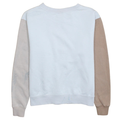 Nike Women’s Beige & White Loose Fit Crew Neck Sweatshirt Size S
