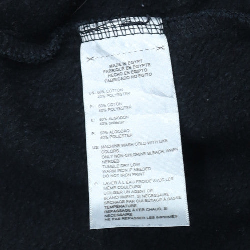 Adidas Women's Black Pullover Hoodie XL Cotton Blend Logo Print