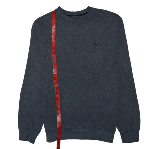 Nike Mens Grey Fleece Pullover Sweatshirt Size M Crew Neck