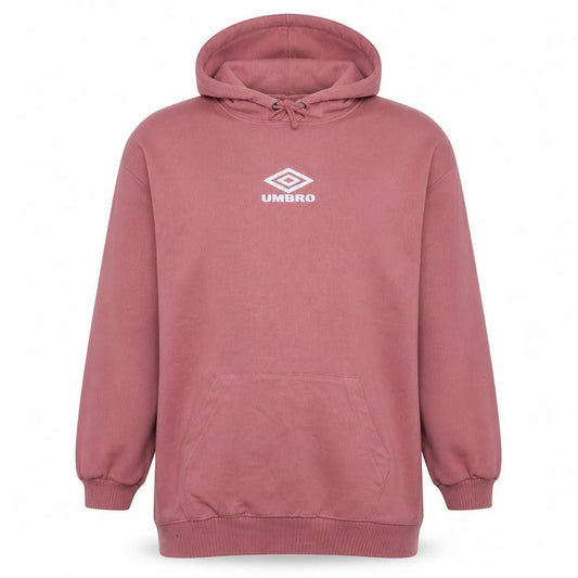 Umbro Mens Pink XL Pullover Hoodie Sweatshirt With Logo