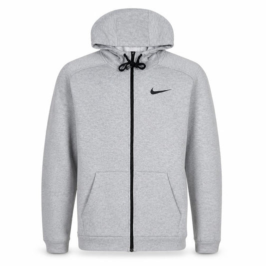 Nike Men's Grey Full Zip Dri-FIT Hoodie Sweatshirt Size L