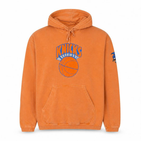 NBA Store Men's Orange Pullover Hoodie M Fleece Graphic Print Sweatshirt