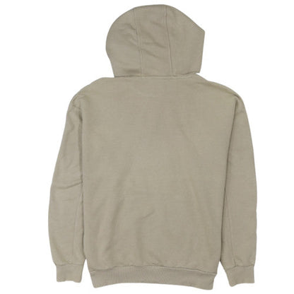 Brand and care label for Adidas women’s beige pullover hoodie, size UK 10, hooded sweatshirt