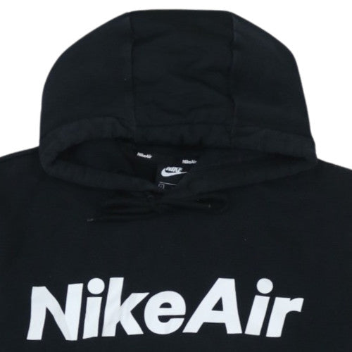 Nike Air Men's Black Pullover Hoodie L Fleece Sportswear Logo