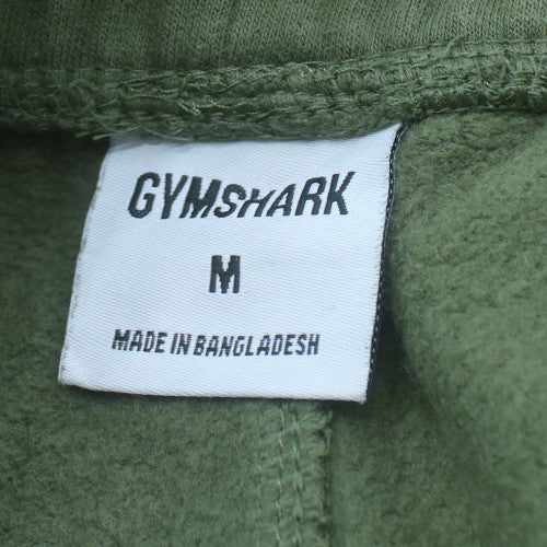 Gymshark Men's Green Jogger Trousers Regular Fit Fleece M