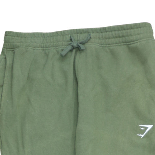 Gymshark Men's Green Jogger Trousers Regular Fit Fleece M