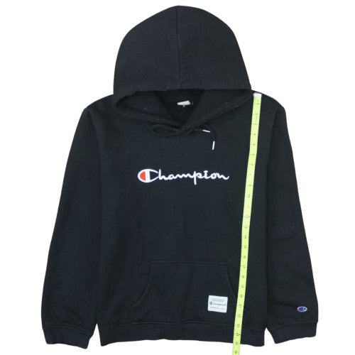 Champion Men's Black XL Pullover Hoodie Logo Embroidered Fleece