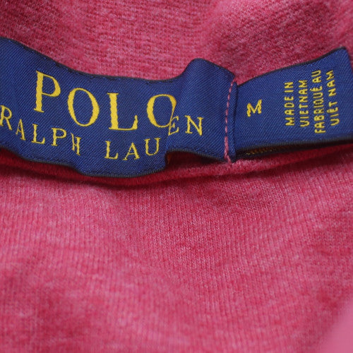 Polo Ralph Lauren Men's Pink 1/2 Zip Cotton Blend Sweatshirt M