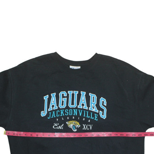 NFL Men’s Black Jacksonville Jaguars Sweatshirt L Crew Neck Pullover