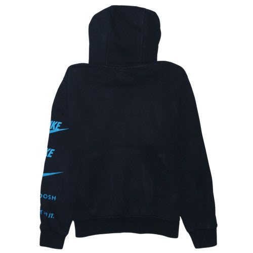 Nike Mens Black Pullover Hoodie S Graphic Logo Sports Fleece