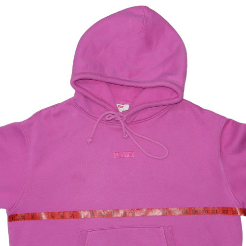 Levi's Womens Pink Pullover Hoodie Medium Cotton Blend