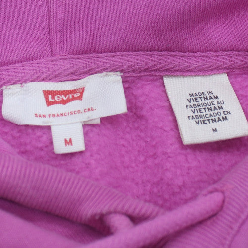 Levi's Womens Pink Pullover Hoodie Medium Cotton Blend