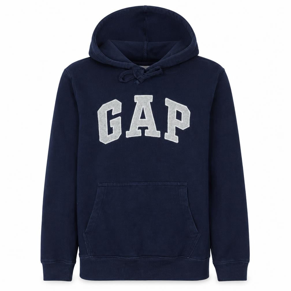 Gap Womens Navy Blue Pullover Hoodie Small Cotton Blend