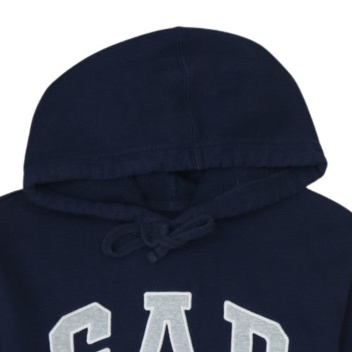 GAP Womens Navy Blue Pullover Hoodie Small Cotton Blend