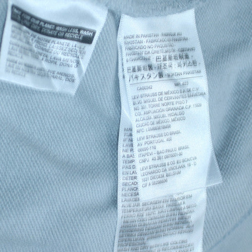 Levi's Men's Grey Pullover Hoodie L Regular Fit Logo Graphic