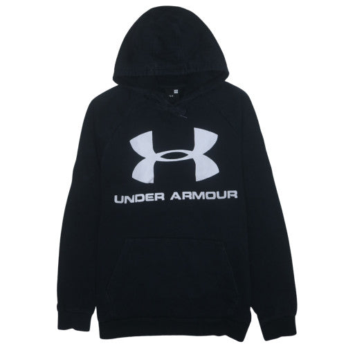 Under Armour Men's Black Pullover Hoodie L Logo Fleece Sportswear