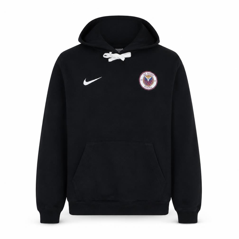 Nike Men's Black Pullover Hoodie M Logo Fleece Football Sweatshirt