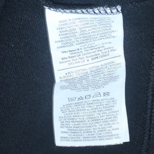 Nike Air Men's Black Pullover Hoodie Size S Regular Fit Fleece