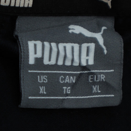 Puma Men's Black XL Full Zip Hoodie Fleece Sweatshirt