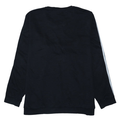 Adidas Men's Black 3XL Pullover Crew Neck Fleece Sweatshirt