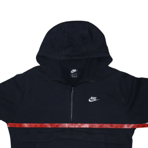 Nike Men's Black L 1/2 Zip Pullover Hoodie Sweatshirt