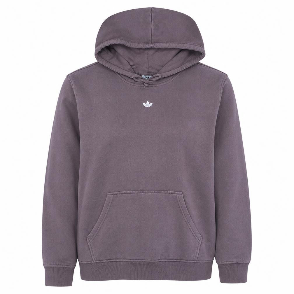Adidas Womens Purple Pullover Hoodie Size 16 Relaxed Fit Logo Cotton