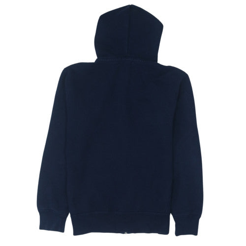 Ralph Lauren Men's Blue Full Zip Hoodie Small Logo Fleece Sweatshirt