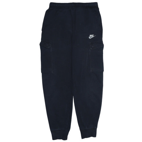 Nike Men's Black Cargo Fleece Jogger Trousers Size S