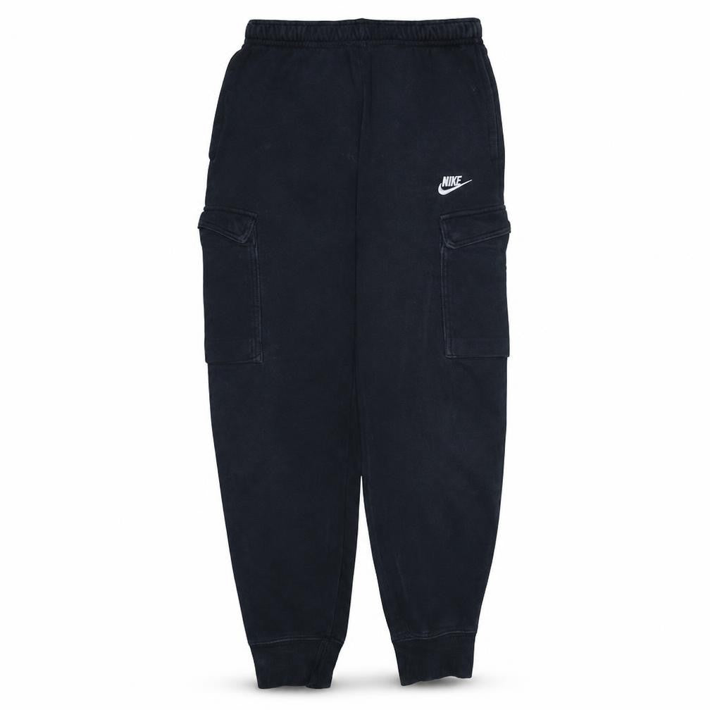 Nike Men's Black Cargo Fleece Jogger Trousers Size S