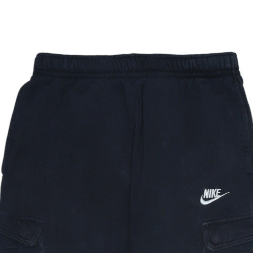 Nike Men's Black Cargo Fleece Jogger Trousers Size S