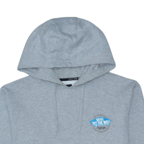 Vans Mens Grey Pullover Hoodie Medium Skateboarding Graphic Logo