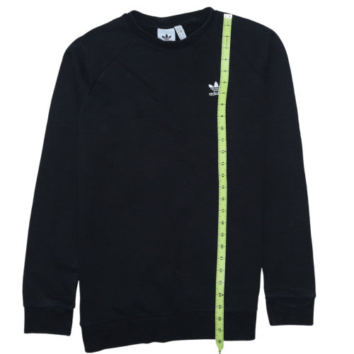 Adidas Mens Black Medium Crew Neck Pullover Sweatshirt