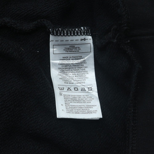 Adidas Mens Black Medium Crew Neck Pullover Sweatshirt