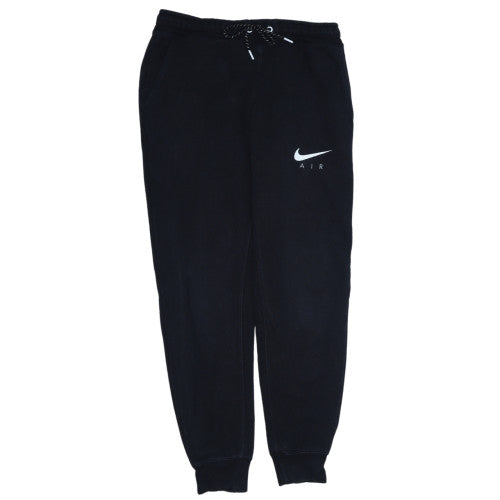 Nike Men's Black Air Logo Joggers Size S Regular Fit Fleece