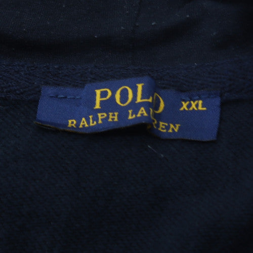 Ralph Lauren Men's Blue Full Zip Hoodie 2XL Cotton