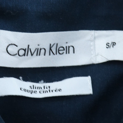 Calvin Klein Men's Blue Slim Fit Long Sleeve Button-Up Shirt Size S