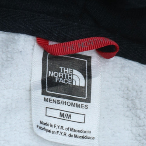 The North Face Men's White Pullover Hoodie Size M Logo Outdoor Fleece
