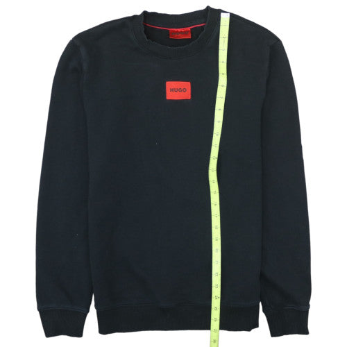 Hugo Boss Men's Black Crew Neck Logo Sweatshirt Size M