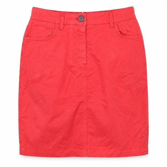 Tommy Hilfiger Women Red Cotton Short Skirt Size 8