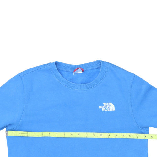 The North Face Boys Blue Cotton Crew Neck Pullover Sweatshirt XL 18/20