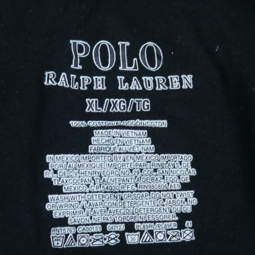 Ralph Lauren Men's Black XL Logo Cotton Short Sleeve T-Shirt