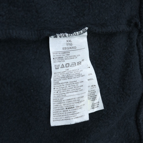 GAP Men’s Blue Pullover Hoodie 2XL Logo Fleece Sweatshirt