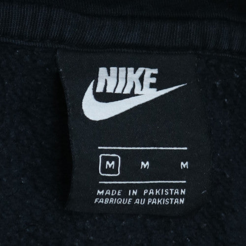 Nike Men’s Black Fleece Pullover Hoodie M Sports Logo Regular Fit