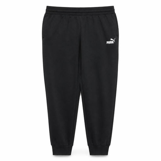 Front view of Puma Men's Black XL Jogger Sweatpants Fleece Casual Trousers