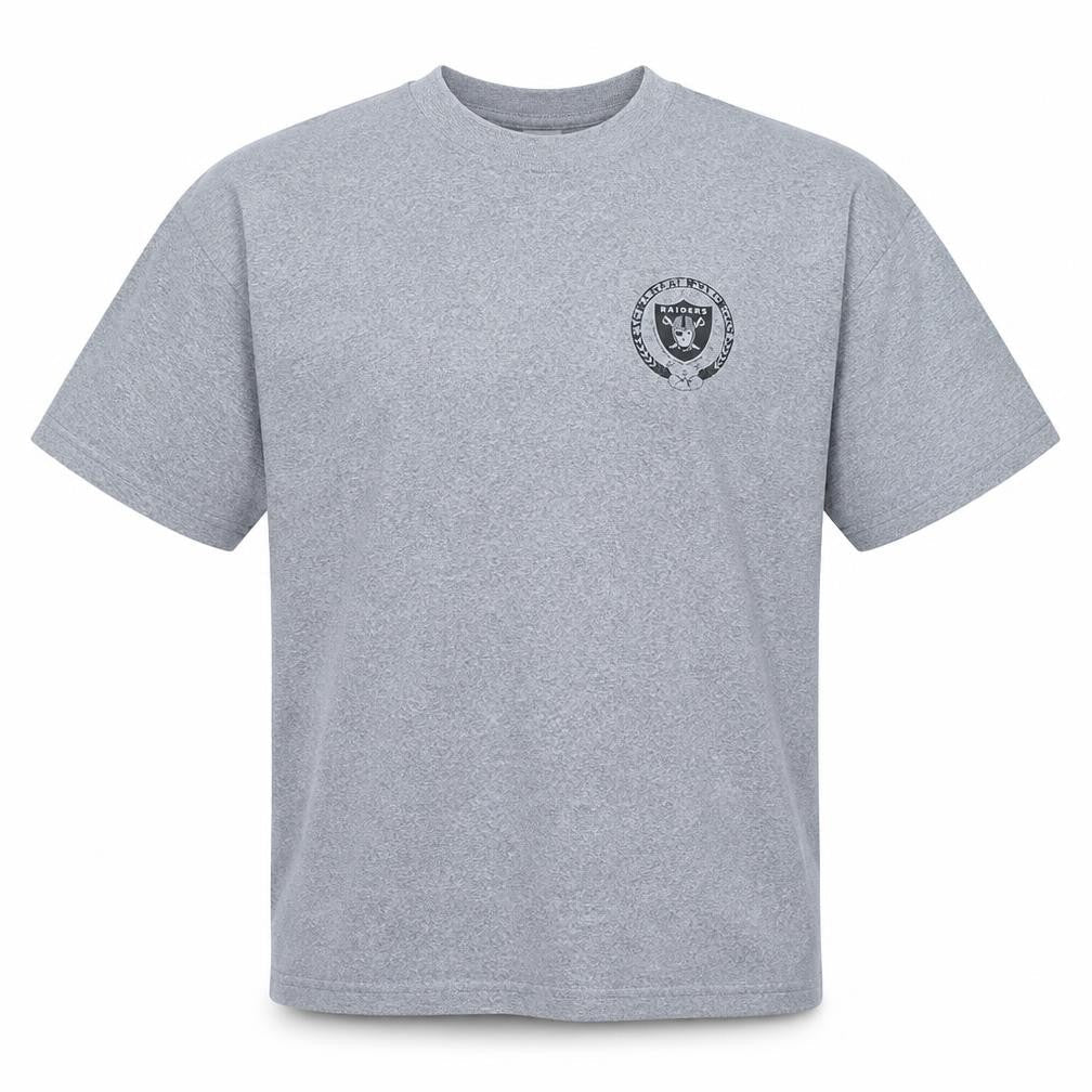NFL Raiders Grey Men's X-Large Crew Neck Graphic T-Shirt