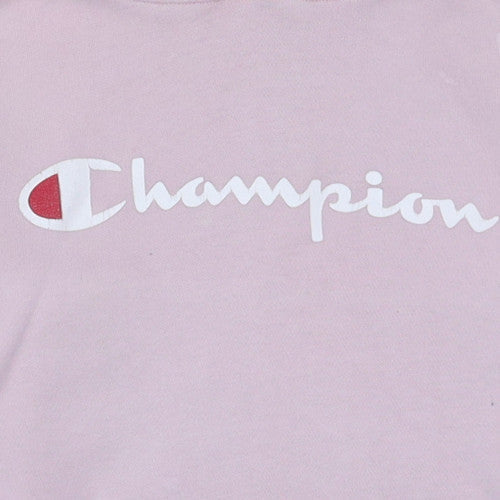 Champion Womens Pink XS Pullover Hoodie Logo Hooded Sweatshirt