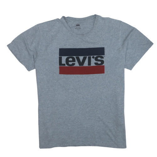 Levi's Men's Grey XL Logo Crew Neck Short Sleeve T-Shirt