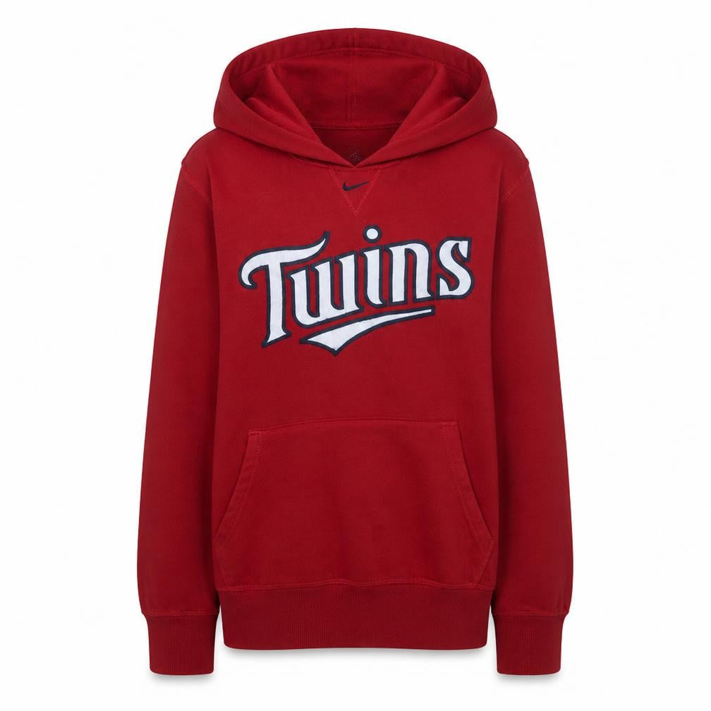 Nike Women’s Red Twins Hoodie Large Cotton Blend Pullover