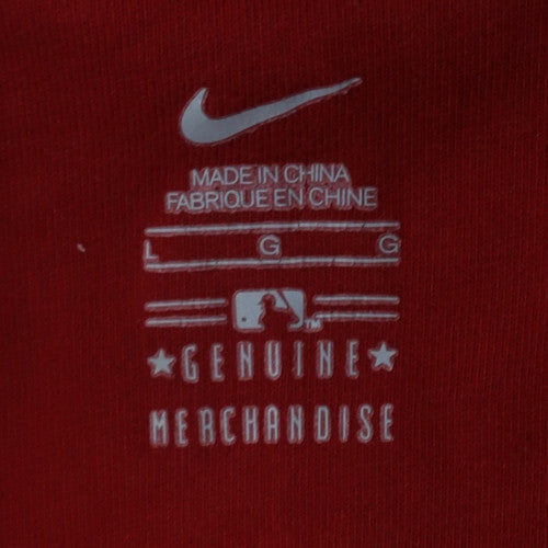 Nike Women’s Red Twins Hoodie Large Cotton Blend Pullover