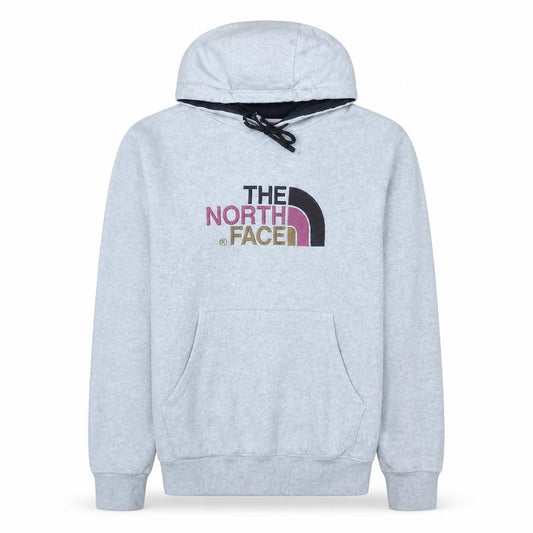 The North Face Men's Grey Pullover Hoodie M Fleece Logo Outdoor